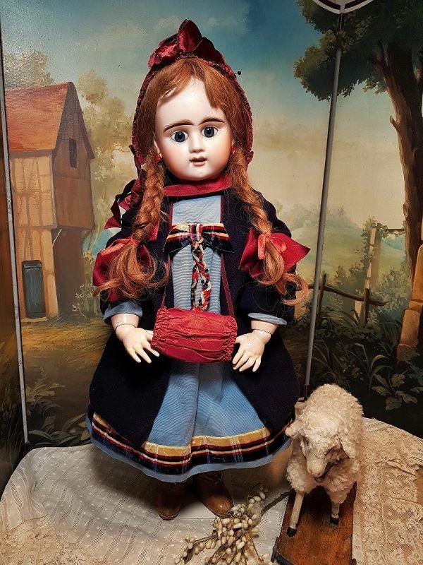 ~~~Lovely Large French Bisque Bebe Girl by Denamur ~~~