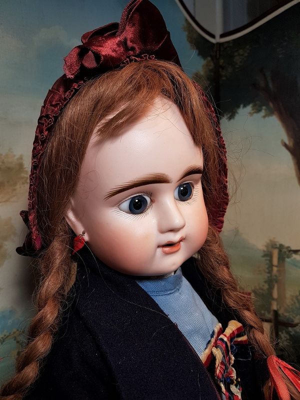 ~~~Lovely Large French Bisque Bebe Girl by Denamur ~~~