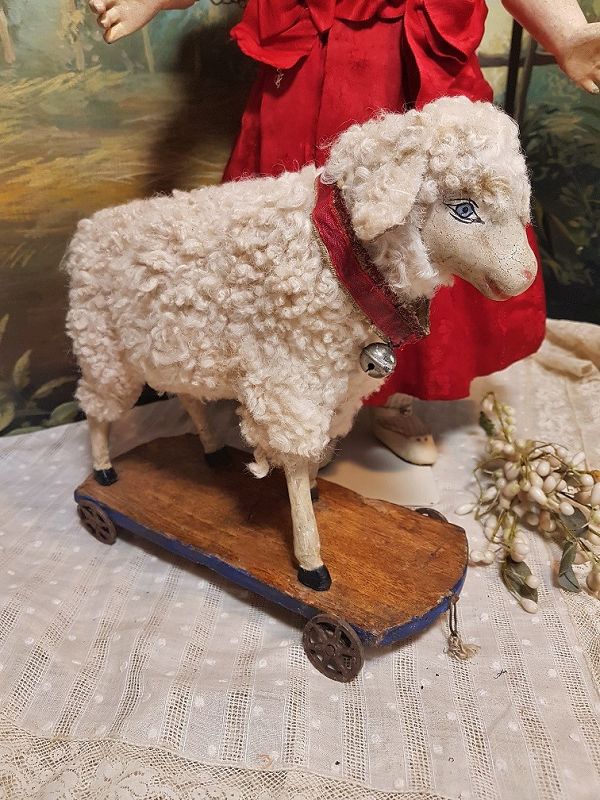 ~~~ Lovely Early Doll Friend Lamb with Squeaker ~~~