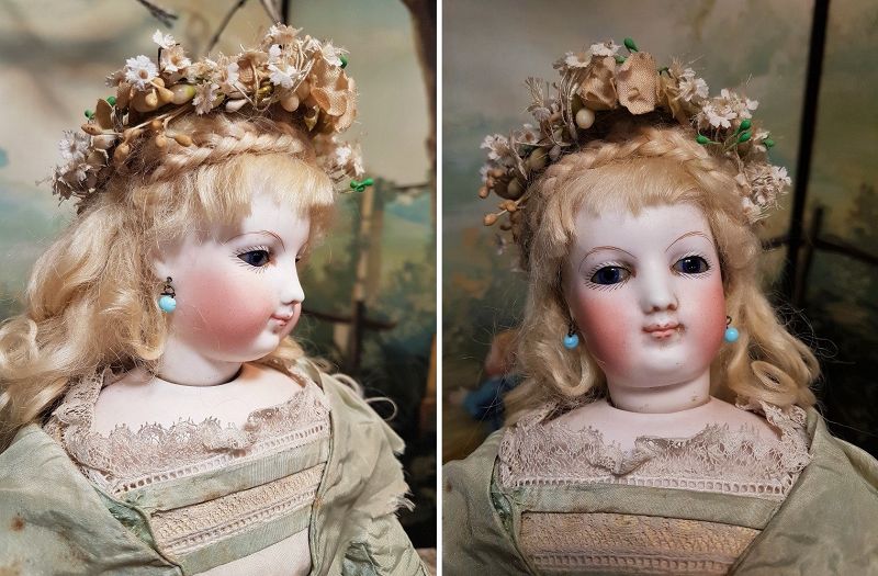 Superb French Bisque Poupee with rare Facial Model