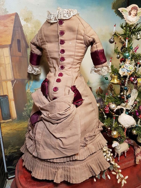 Stunning rare Antique Lady´s Ensemble from circa 1870 th. for 22&quot;/23&quot;