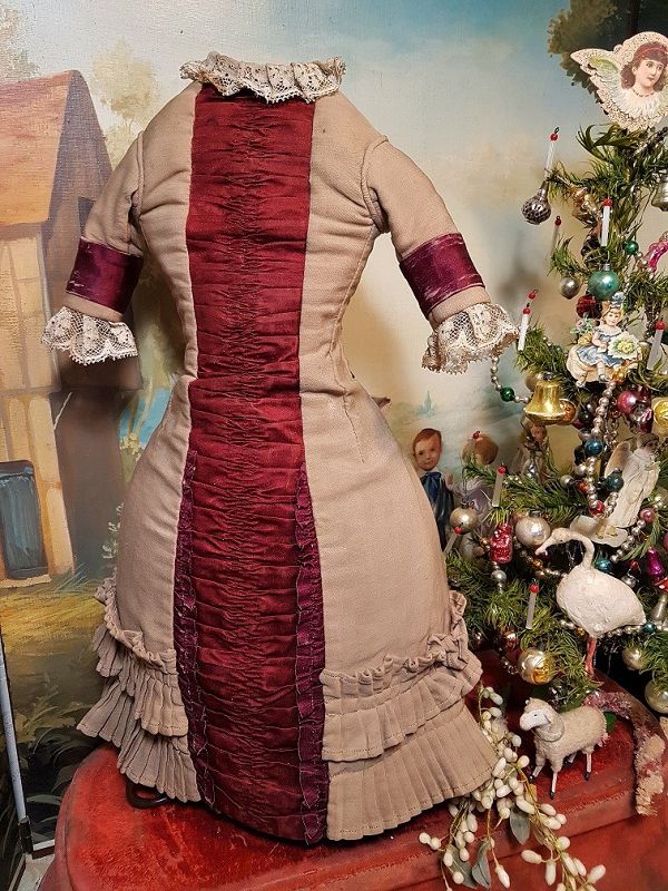 Stunning rare Antique Lady´s Ensemble from circa 1870 th. for 22&quot;/23&quot;