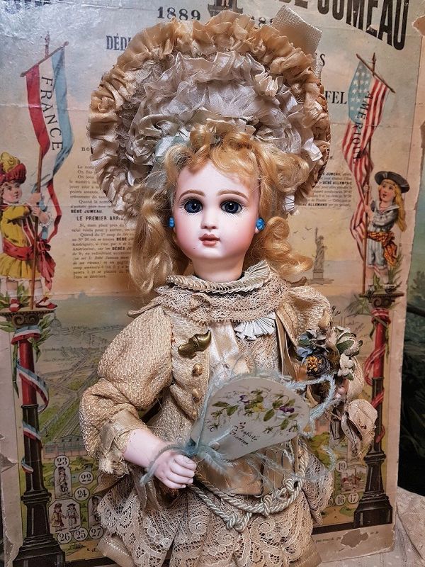 Rare &quot; Bebe Eventail &quot; Antique Musical Automaton by Leopold Lambert