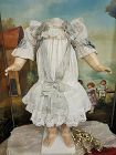 Pretty antique 19th. century Bebe Muslin Dress for Jumeau , Steiner...