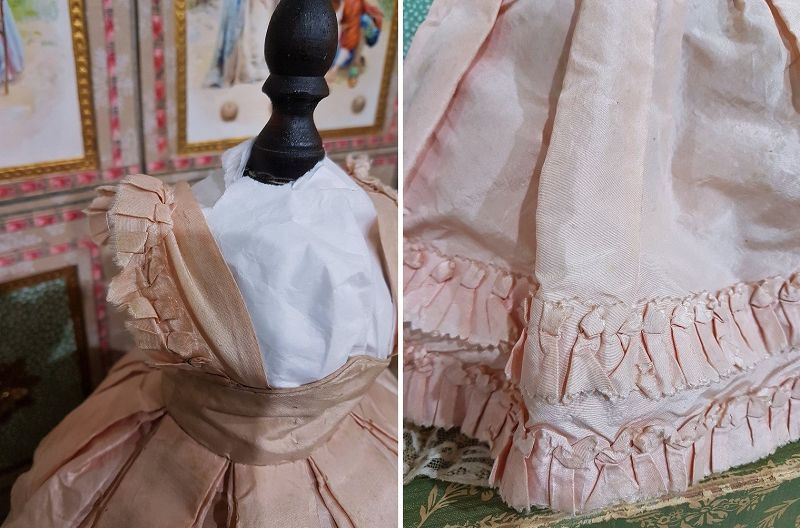 Rare Huret era. 1855/ 60 Enfantine Silk Costume for Huret , Rohmer .