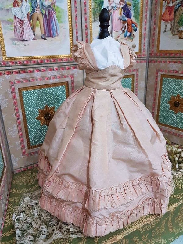 Rare Huret era. 1855/ 60 Enfantine Silk Costume for Huret , Rohmer .