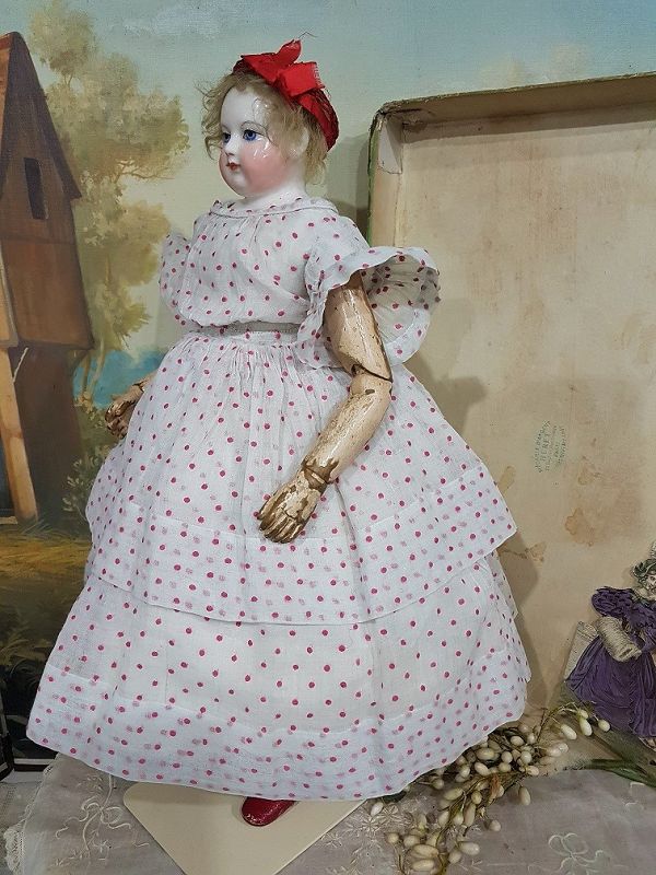 ~~~ Rare French Enfantine Poupee Gown by Maison Huret ~~~