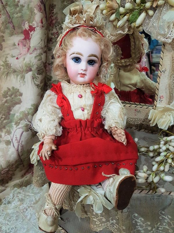 ~~~ Lovely size 3 Mademoiselle Jumeau in Original Clothing ~~~