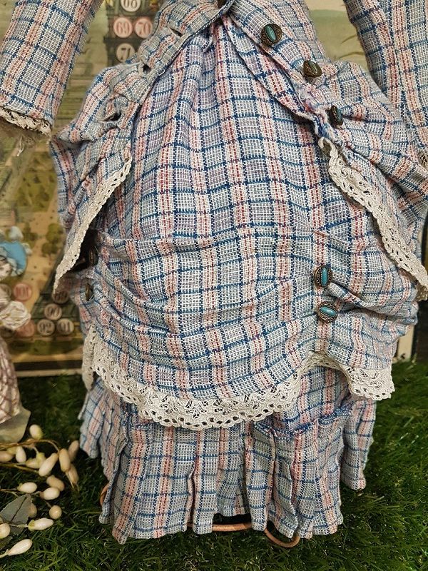 ~~~ Pretty Antique French Fashion Woolen Costume ~~~
