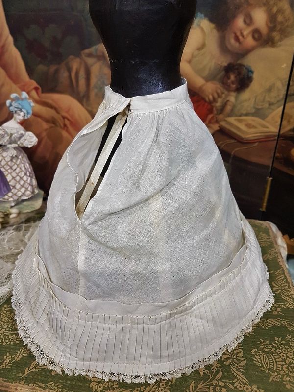 ~~~ Lovely French Poupee Hoop and Petticoat Set / 1875 ~~~