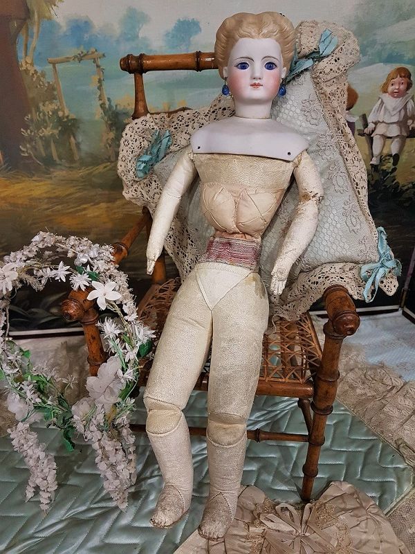 Attic Found German Fashionable Bisque Lady by Simon &amp; Halbig