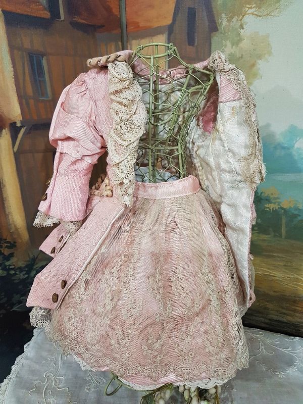 ~~~ Pretty French Bebe Costume with Bonnet ~~~