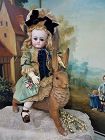 Rare French Bisque Bebe by Petit et Dumoutier in Beautiful Costume