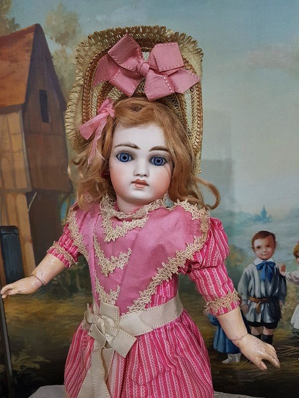 Outstanding French Market Sonneberger Bisque Bebe near Mint condition