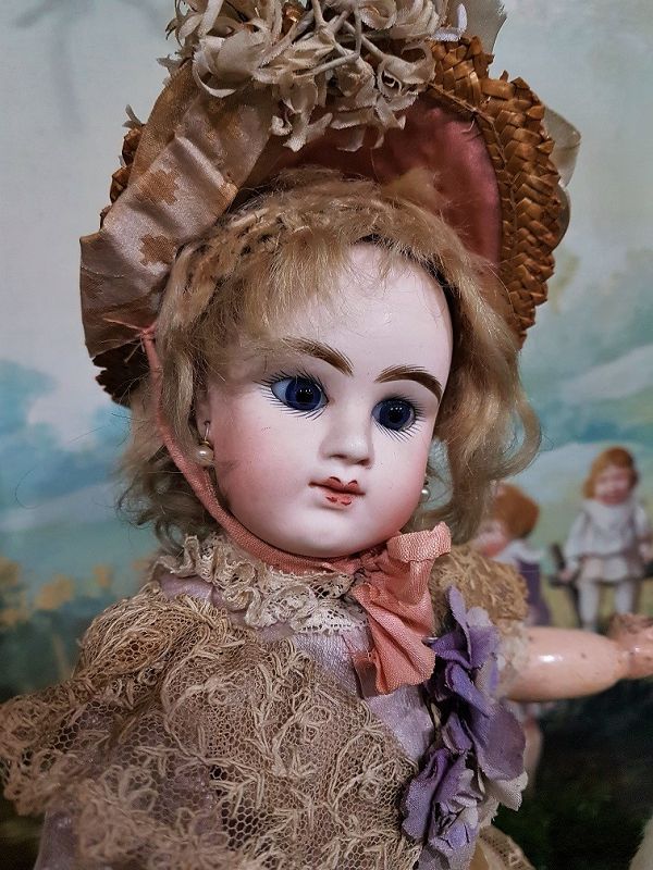 ~~~ Happy Face French Small size 2 Bisque Bebe by Denamur ~~~