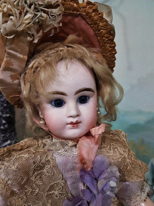 ~~~ Happy Face French Small size 2 Bisque Bebe by Denamur ~~~