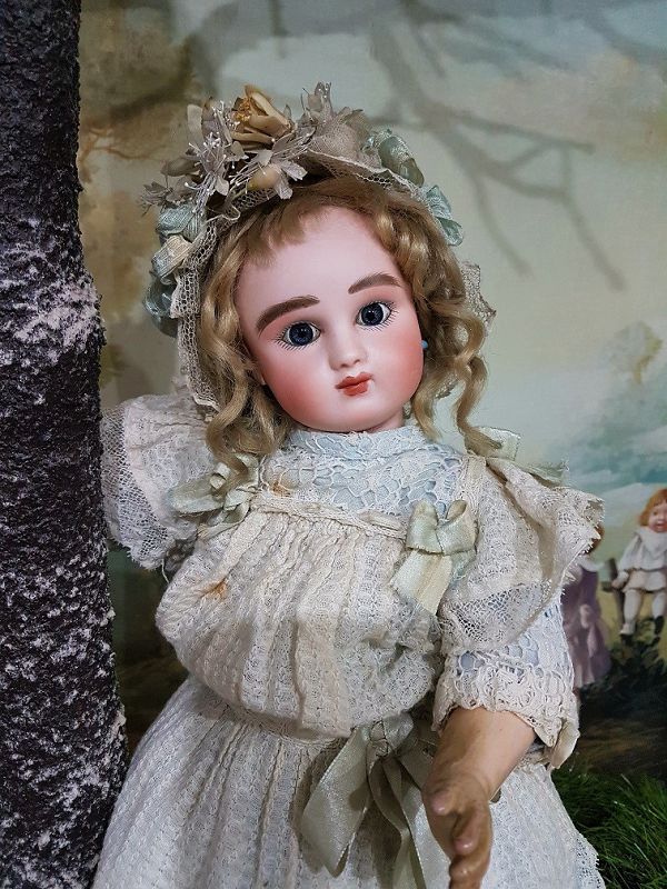 Cute French Bisque Bebe Steiner Figure C with Lever Eyes