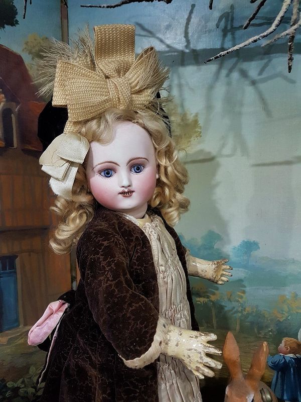 Rare Early Period French Bisque Bebe Steiner in original Condition