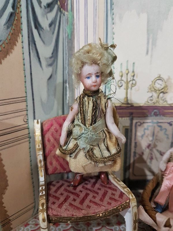 Lovely all Original French Tiny Mignonette in Original Costume