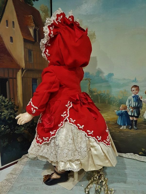 ~~~ Elegant French two piece Bebe silk Costume with Hoody Jacket ~~~