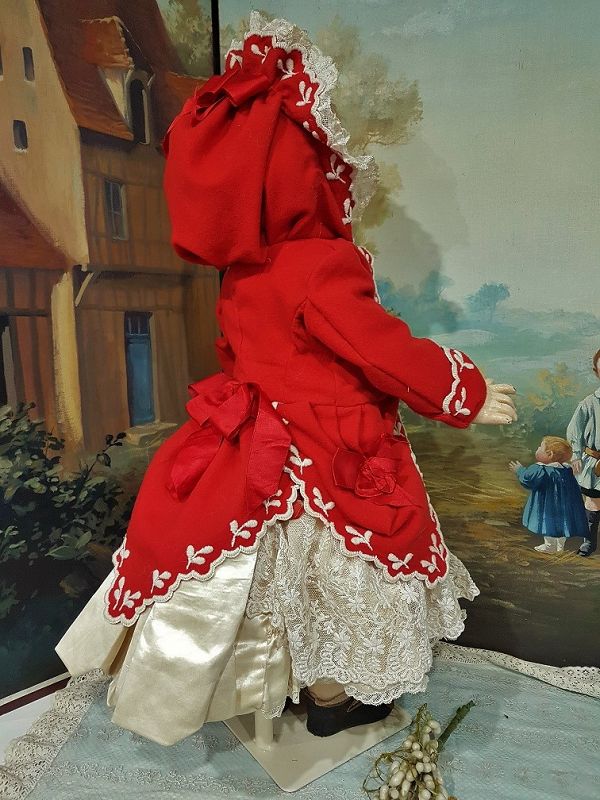 ~~~ Elegant French two piece Bebe silk Costume with Hoody Jacket ~~~