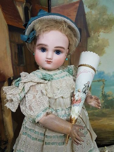 Rare Series A original Premier French Bisque Bebe by Jules Steiner