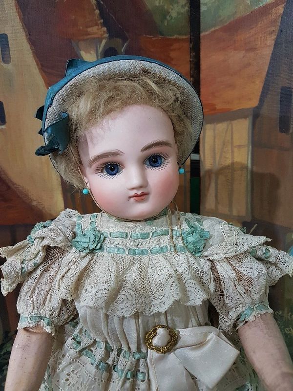 Rare Series A original Premier French Bisque Bebe by Jules Steiner