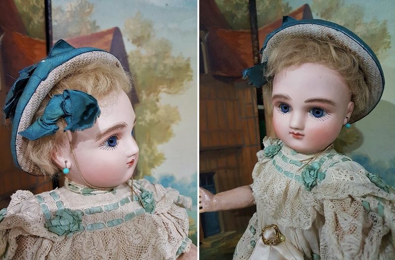 Rare Series A original Premier French Bisque Bebe by Jules Steiner