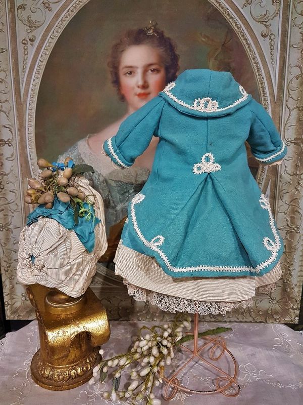 Lovely French Silk and Wool Three Piece Bebe Costume