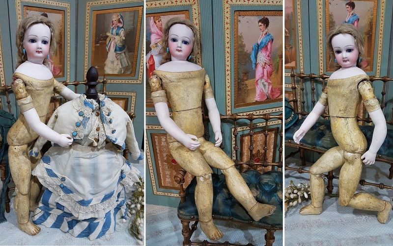 Rare French Teen Poupee with Herbillon Body from Paris Doll Store