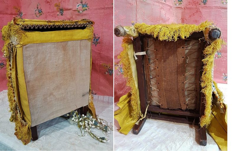 Rare 18th. Century Day Bed with Lavish Fittings &amp; Original Bedding