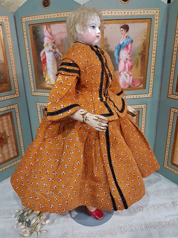 Exquisite Enfantine Costume for Huret era Poupee by Mlle. Bereux
