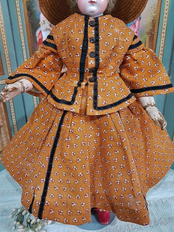 Exquisite Enfantine Costume for Huret era Poupee by Mlle. Bereux