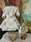 Most Beautiful French Lace and Silk Costume with matching Bonnet