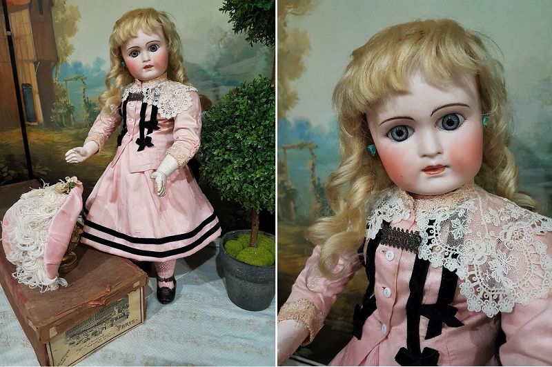 Outstanding French Market Sonneberger Bisque Bebe near Mint Condition