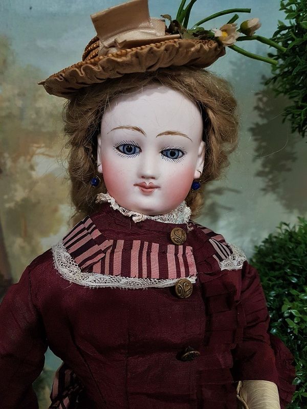 Rare French Poupee from &quot; Au Paradis des Enfant &quot; Paris Doll Shop