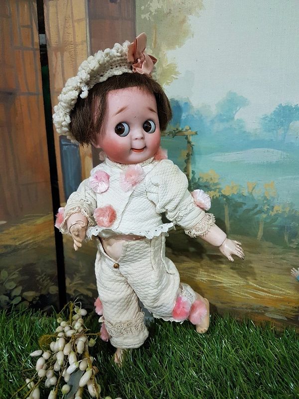 Rare cute Darling larger Size bisque Googly by Kestner