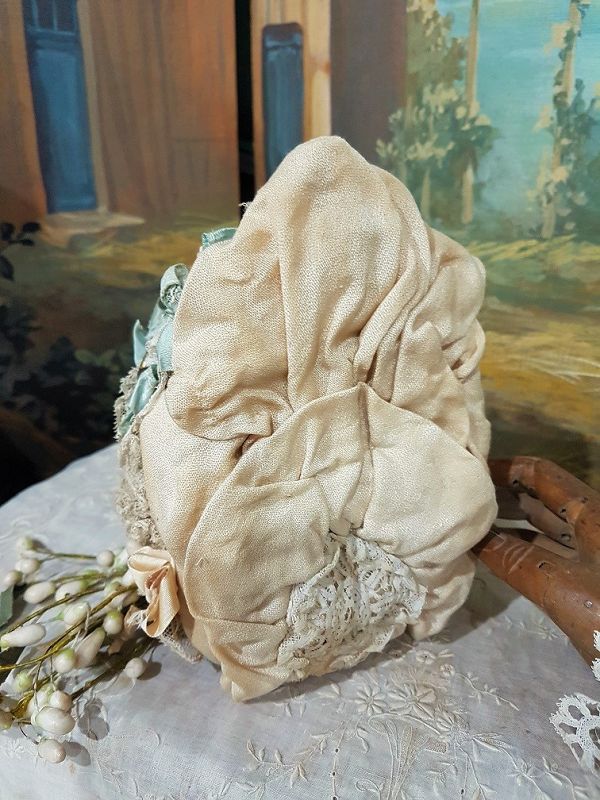 Fancy French Bebe Costume with Marching Silk Bonnet