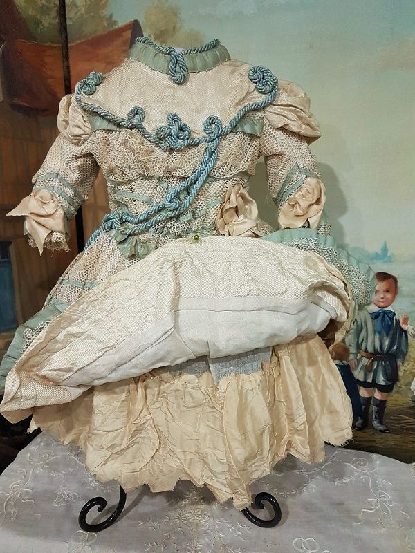 Fancy French Bebe Costume with Marching Silk Bonnet