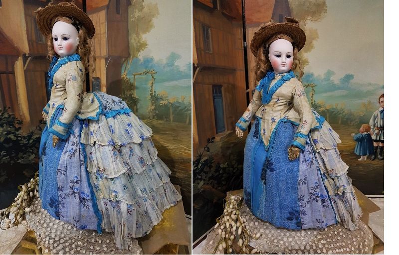 Mademoiselle Marguerite with her Trousseau from Paris Doll Shop