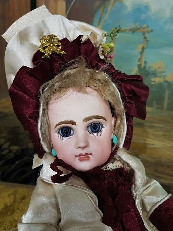 Pretty size 4 French Bebe Jumeau with stunning blue Eyes