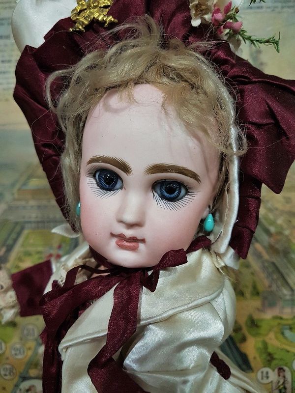 Pretty size 4 French Bebe Jumeau with stunning blue Eyes