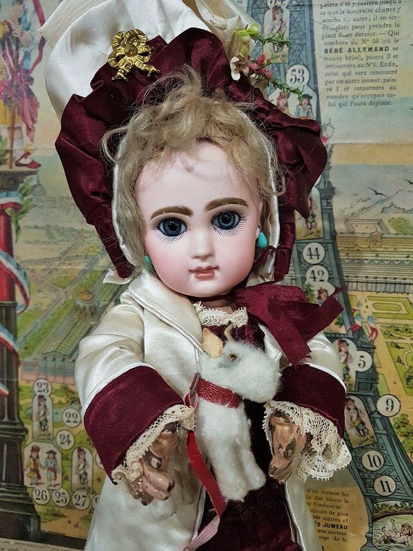 Pretty size 4 French Bebe Jumeau with stunning blue Eyes