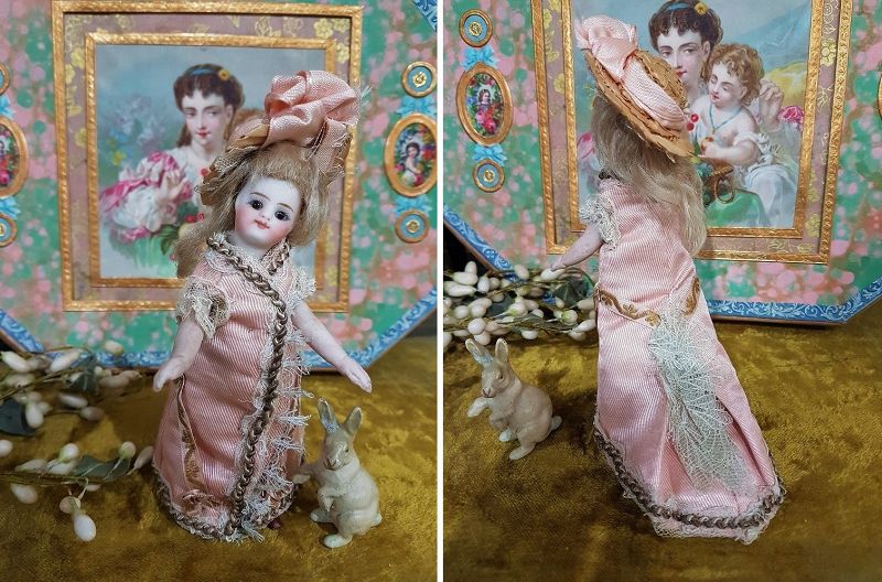 ~~~ Mademoiselle Mignonette in her pretty Silk Gown ~~~