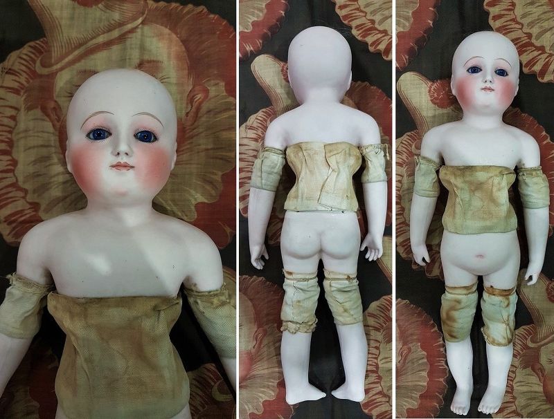 Rare French Bisque Premier Motchman Bebe by Steiner all Original