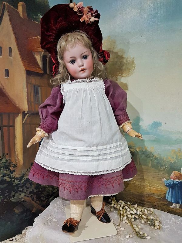 Rare German Bisque Girl 1279 by Simon and Halbig