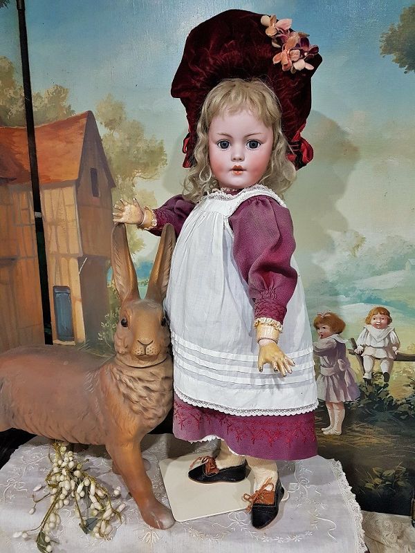 Rare German Bisque Girl 1279 by Simon and Halbig