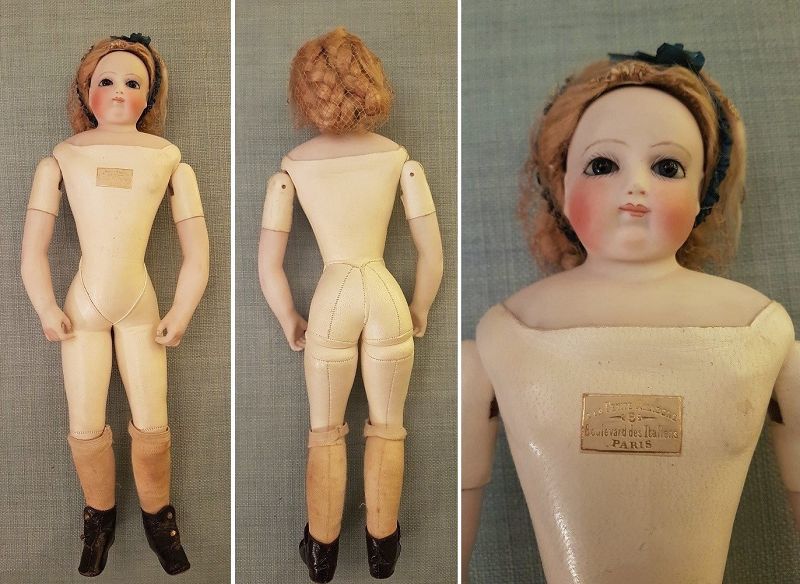 Rare Huret era 1860 Teen Fashion Doll in all original Condition