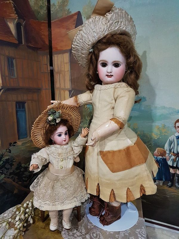 Rare French Darling Bisque Bebe &quot; Mlle. Jumeau &quot; Size 1
