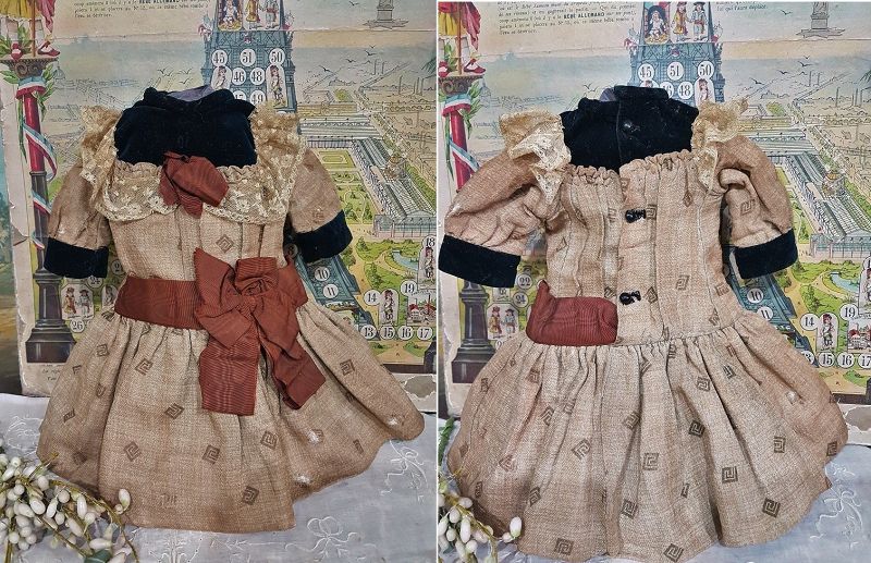 Rare antique Jumeau Outfit by Paris &quot;Galerie Lafayette &quot; Presentation